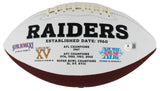 Raiders Aidan O'Connell Authentic Signed White Panel Logo Football BAS Witnessed