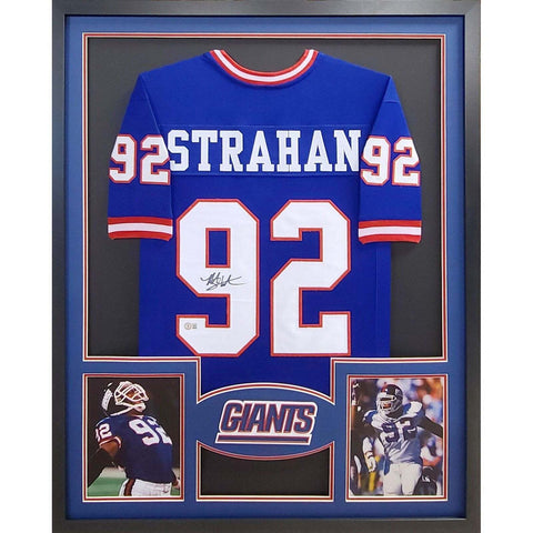 Michael Strahan Autographed Signed Framed New York Giants Rookie Jersey BECKETT