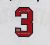 Dale Murphy Signed Atlanta Custom White Jersey With "82, 83 NL, MVP" Inscription
