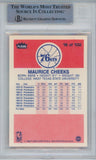 Maurice Cheeks Autographed 1986 Fleer #16 Trading Card Beckett 43910