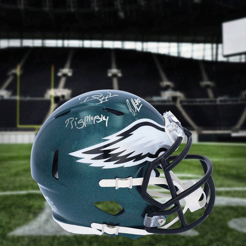 Brandon Graham & Darius Slay Philadelphia Eagles Autographed Signed Helmet JSA