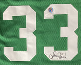 Larry Bird Signed Custom Green Pro-Style Basketball Jersey Bird+JSA ITP