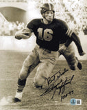 Frank Gifford Autographed Signed 8x10 Photo Giants "HOF 77" Beckett QR #BS12990