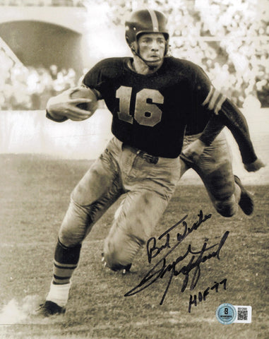 Frank Gifford Autographed Signed 8x10 Photo Giants "HOF 77" Beckett QR #BS12990