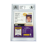 Kaka Signed 2009-10 Panini Megacracks La Liga #140 - BGS 9 AUTO 10
