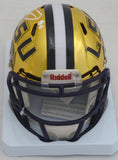 JARVIS LANDRY AUTOGRAPHED LSU CHROME GOLD SPEED MINI HELMET BECKETT 152102