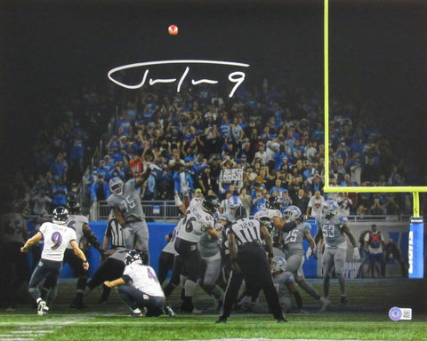 Justin Tucker Baltimore Ravens Signed/Autographed 16x20 Photo Beckett 164787