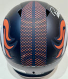 Patrick Surtain II Autographed Denver Broncos Navy Replica Helmet -- BAS COA