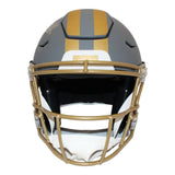 Nick Chubb Signed Cleveland Browns Speedflex Slate Helmet Beckett 44000