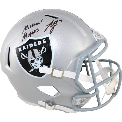 Ashton Jeanty Autographed Las Vegas Raiders F/S Helmet Michael Meyers BAS 53218