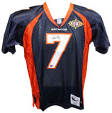 John Elway Signed Denver Broncos M&N Authentic Blue Jersey Beckett 40841