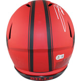 Josh Allen Autographed Buffalo Bills Authentic Rave Helmet Beckett Witness 49966