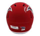 Rashaan Evans Signed Tennessee Titans Speed Full Size AMP NFL Helmet Inscription