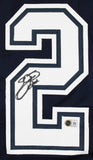 Emmitt Smith Authentic Signed Navy Pro Style Framed Jersey BAS Witnessed 2