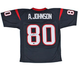 Andre Johnson Signed Houston Texans Mitchell & Ness 2008 Navy NFL Jersey