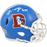 Shannon Sharpe Autographed Denver Broncos TB 75-96 Mini Helmet Beckett 50799