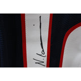 Nico Collins Autographed/Signed Pro Style XL Blue Jersey Tristar 40346