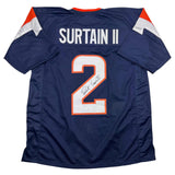 Autographed/Signed Patrick Surtain II Denver Blue Jersey JSA COA #2