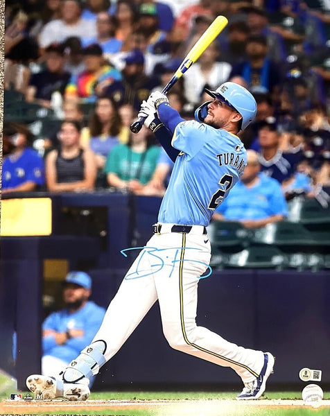 Milw Brewers Gold Glover BRICE TURANG Signed 16x20 Photo #10 AUTO - BAS