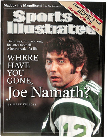 August 9, 2004 Joe Namath Jets Sports Illustrated NO LABEL Newstand 181609