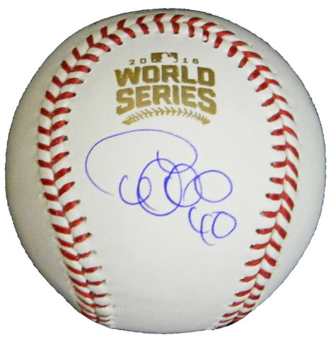 WILLSON CONTRERAS Signed Rawlings Official 2016 World Series Baseball - SCHWARTZ