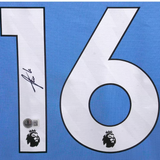 Rodri Signed Manchester City Home Soccer Jersey #16 with Beckett COA