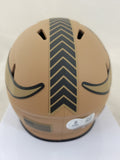 JJ MCCARTHY SIGNED MINNESOTA VIKINGS STS 2 SPEED MINI HELMET BECKETT QR