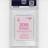 Graded 2018 Panini World Cup KYLIAN MBAPPE #197 Stickers Pink Rookie Card PSA 10