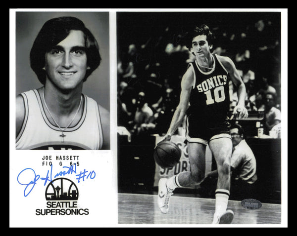 Joe Hassett Autographed Signed 8x10 Photo Seattle Supersonics MCS Holo #87283