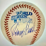 Johnny Bench Signed 1985 World Series Logo Baseball (Fanatics) Reds HOF Catcher