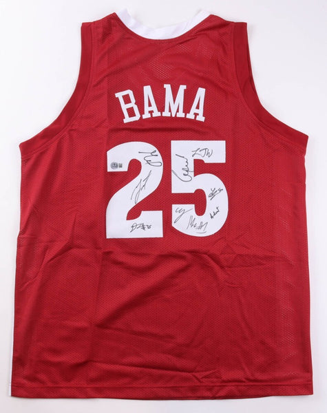 2025 Alabama Crimson Tide Team-Signed Jersey By 9 /Beckett/ Sears, Youngblood +7