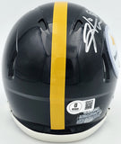 Hines Ward Autographed Steelers Black Speed Mini Helmet Beckett Witness 2W638775