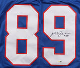 Mark Bavaro Signed New York Giants Blue Jersey (JSA) 2xSuper Bowl Champion/ T.E.
