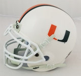 Russell Maryland "2x Natl Champ" Signed Miami Hurricanes Mini Helmet (JSA COA)