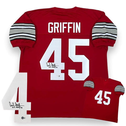 Archie Griffin Autographed SIGNED Jersey - Red - Beckett Authenticated