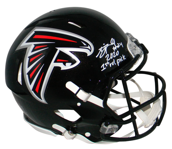 AJ TERRELL SIGNED AUTOGRAPHED ATLANTA FALCONS SPEED AUTHENTIC HELMET BECKETT