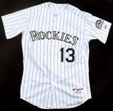 Clint Hurdle Signed Colorado Rockies Jersey (Beckett) Colorado Manager 6 Years