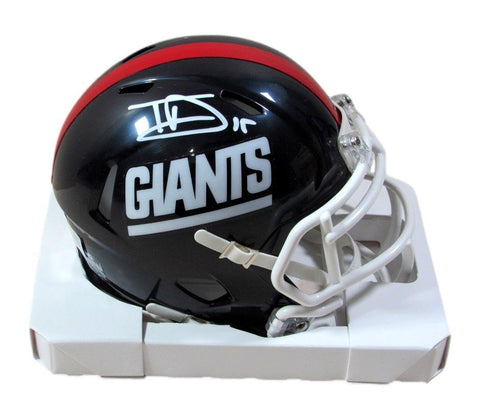 Tommy DeVito Autographed/signed 81-99 Throwback Mini Helmet Giants Beckett 84883