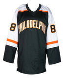 Eric Lindros Philadelphia Signed Black Hockey Jersey HOF 16 Inscribed JSA ITP