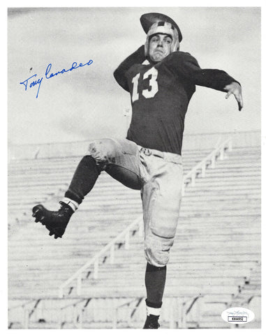 Packers TONY CANADEO (d) Signed 8X10 Photo #2 AUTO - HOF 1974 - NFL Champ - JSA