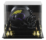 Vikings Adrian Peterson Signed Eclipse Speed Mini Helmet W/ Case BAS Witnessed