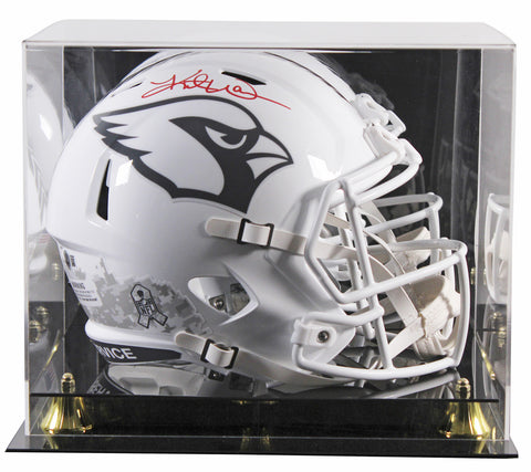 Cardinals Kurt Warner Signed STS III Full Size Speed Rep Helmet W/ Case BAS Wit