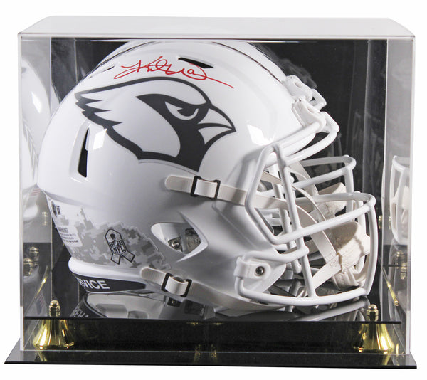 Cardinals Kurt Warner Signed STS III Full Size Speed Rep Helmet W/ Case BAS Wit