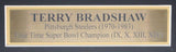 Terry Bradshaw Autographed Mitchell & Ness Jersey Steelers Framed Beckett 180918
