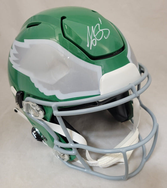 Autographed A.J. Brown Philadelphia Eagles Riddell Kelly Green 2023 Alternate Speed Authentic Helmet