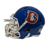 Talanoa Hufanga Autographed Denver Broncos Throwback Replica Helmet BAS COA