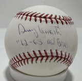 DENNY LEMASTER Signed Official MLB Baseball w/ Script AUTO - Milwaukee Braves
