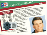 Mark Calcavecchia Signed 1991 Pro Set #160 Trading Card Beckett 44842