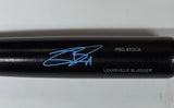 Brewers JACKSON CHOURIO Signed Louisville Slugger Black Bat AUTO - FAN