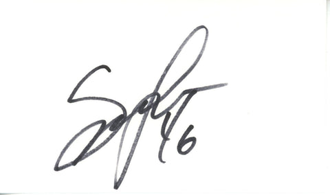 Spencer Larsen Autographed Denver Broncos Index Card Beckett 45391